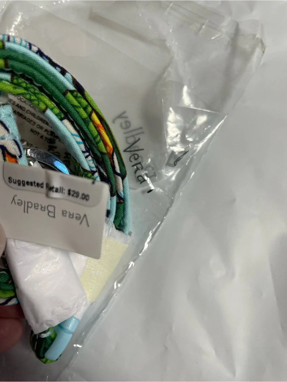 NWT 🍋VERA BRADLEY🍋Lemon Grove Breakaway Safety Lanyard in Cotton